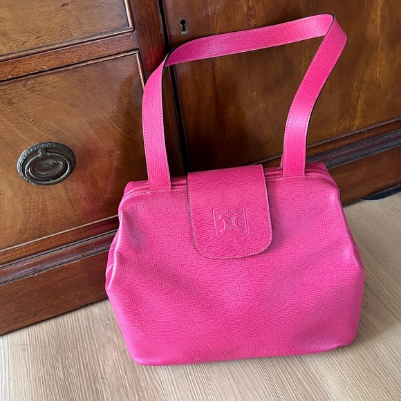 CELINE Hot Pink Leather Triomphe Bag - Picture 1 of 10